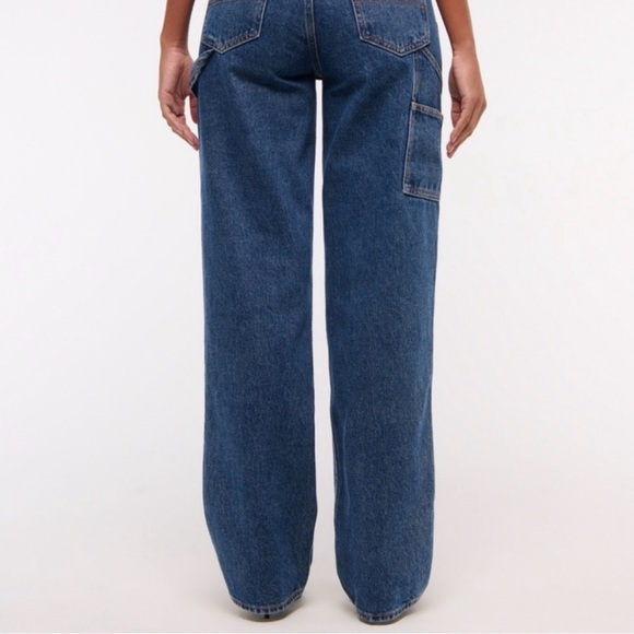 Abercrombie & Fitch Mid Rise Slouchy Carpenter Jeans Sz 31 - Picture 6 of 8